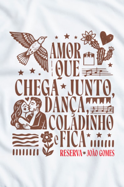 Camiseta Est Amor Que Chega Junto Jg