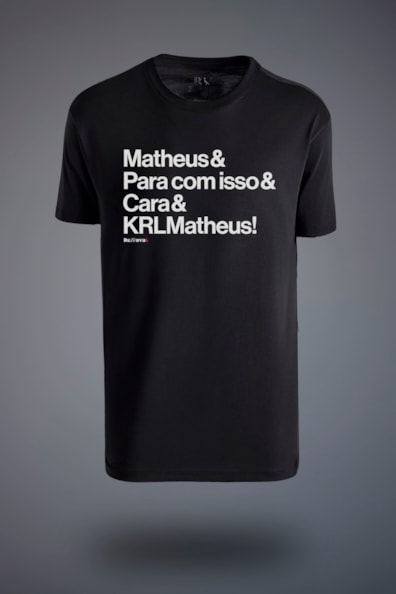 Camiseta Est Matheus Costa Cara & Krlmat