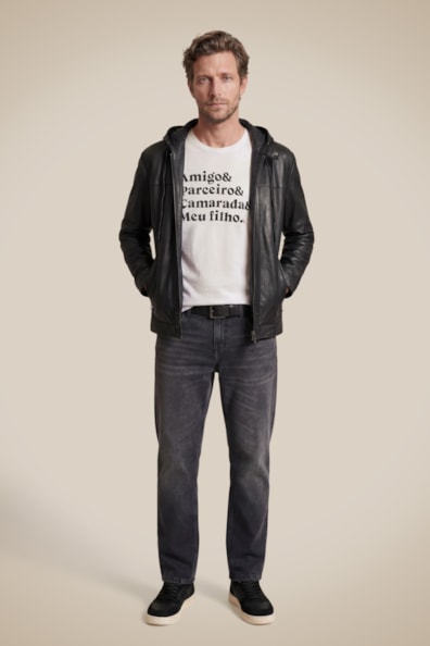 Camiseta Estampada Amigo & Parceiro