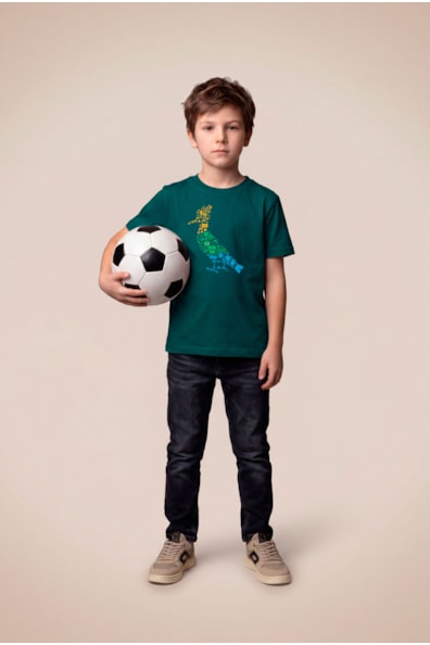 Camiseta Mini Est Pica Pau Futparodias