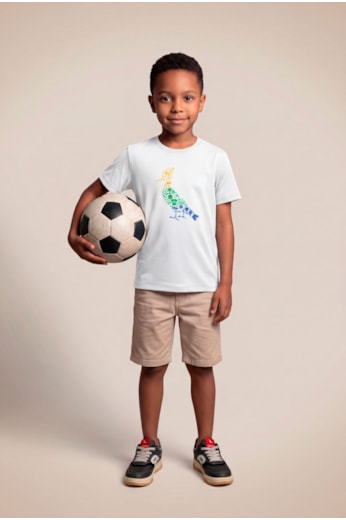 Camiseta Mini Est Pica Pau Futparodias