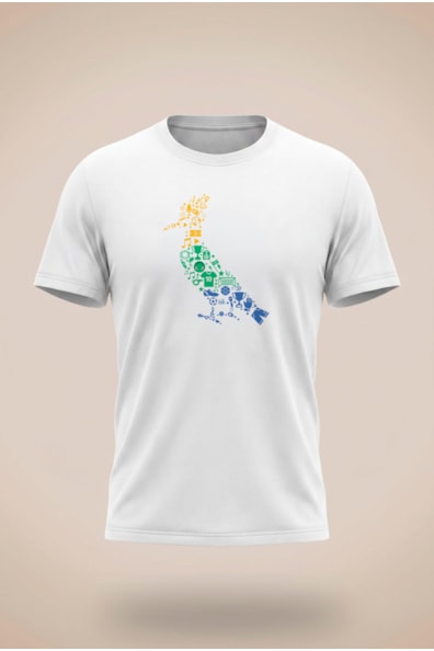 Camiseta Mini Est Pica Pau Futparodias