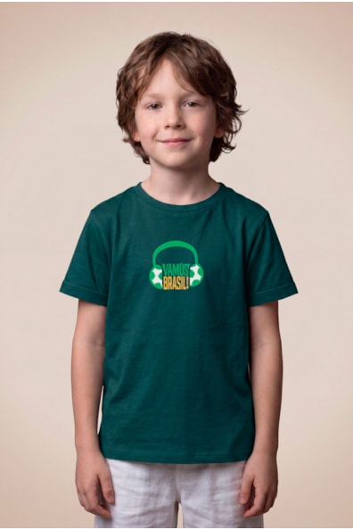 Camiseta Mini Est Vamos Brasil