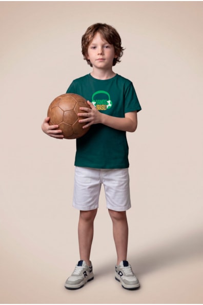 Camiseta Mini Est Vamos Brasil