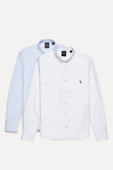 Kit 2 Camisas Oxford Sport