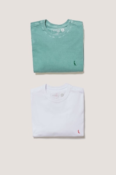 Kit 2 Camisetas Básicas Brasa E Limo Reserva Mini