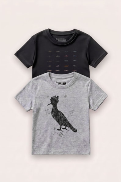 Kit 2 Camisetas Dark E Mosaico Carros