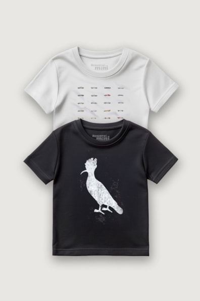 Kit 2 Camisetas Dark E Mosaico Carros