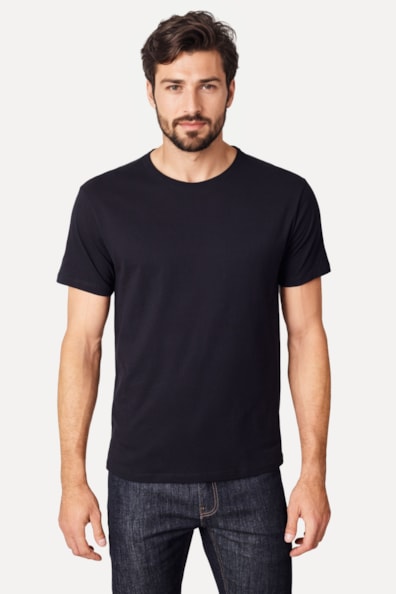 Kit 3 Camisetas Básica Preta