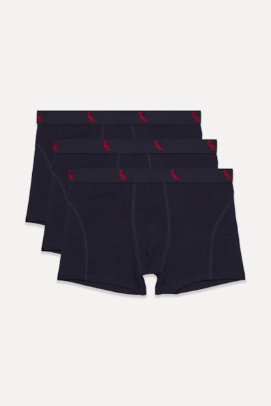 Kit 3 Cuecas Boxer Algodão Reserva