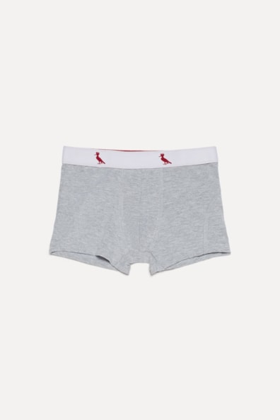 Kit 7 Cuecas Cinzas Mini Boxer